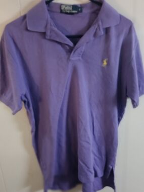 Ralph Lauren Purple Polo with Yellow Pony Logo